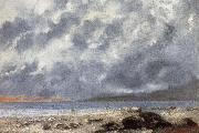 Gustave Courbet Beach Scene